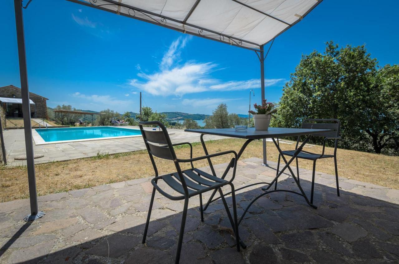 Poloturisticoumbria Rustico Con Piscina Vista Lago 파시냐노술트라시메노 외부 사진