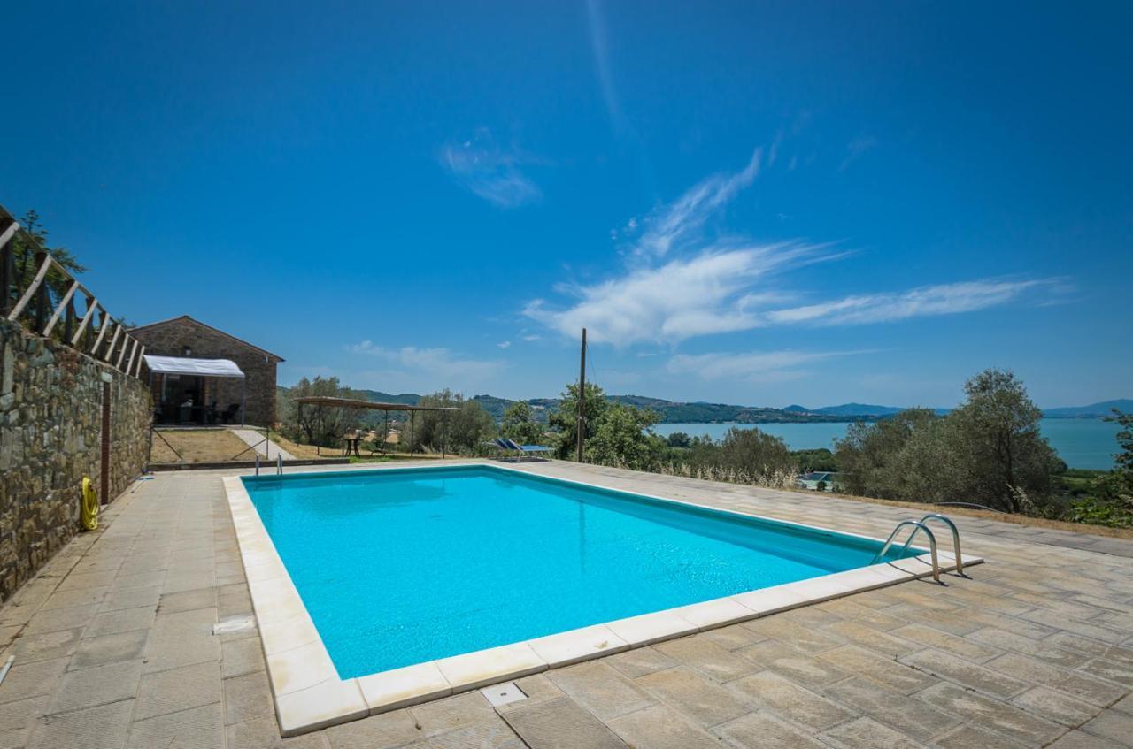 Poloturisticoumbria Rustico Con Piscina Vista Lago 파시냐노술트라시메노 외부 사진