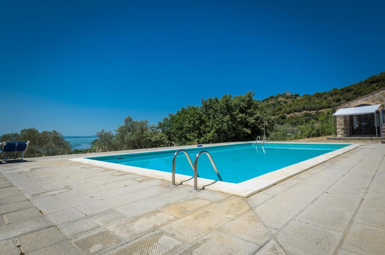Poloturisticoumbria Rustico Con Piscina Vista Lago 파시냐노술트라시메노 외부 사진
